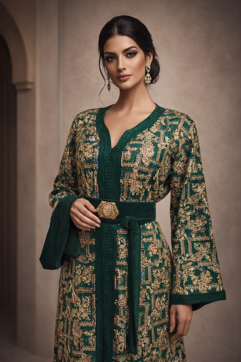 قفطان "الفخامة اليدوية" - إتقان وجمال أصيل