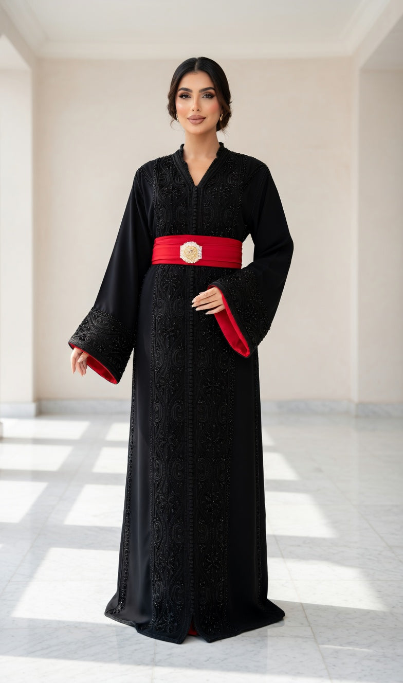 قفطان "ليالي الأندلس" - فخامة اليد التقليدية