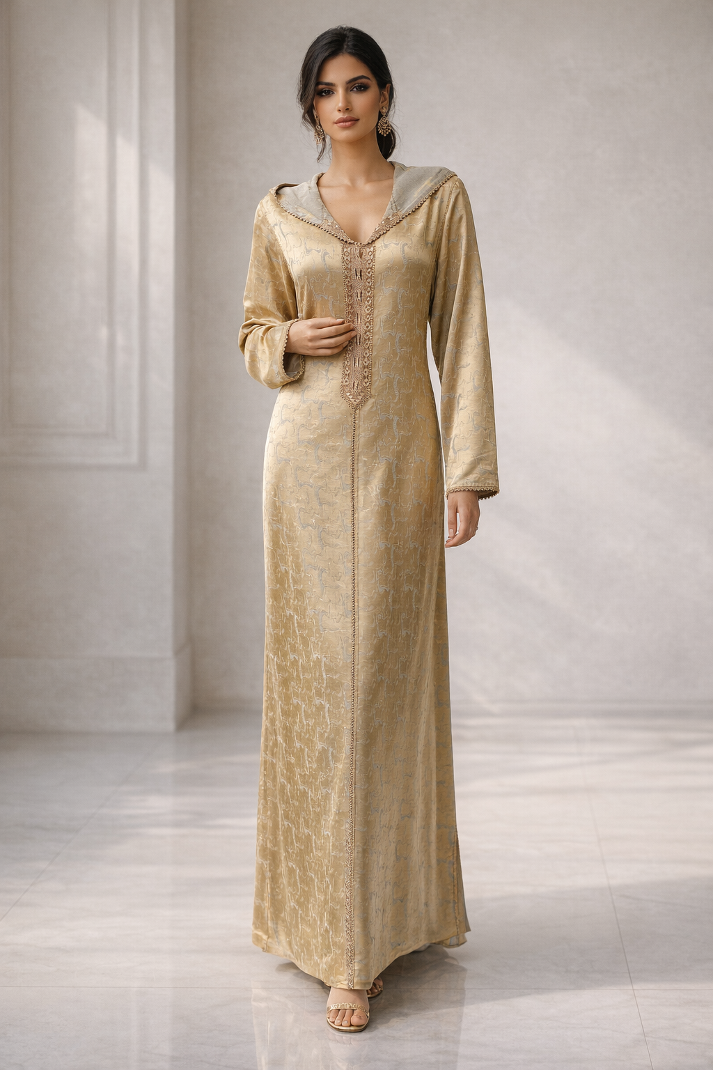 جلابة "الذهبي الراقي" - شياكة يومية بلمسة تقليدية