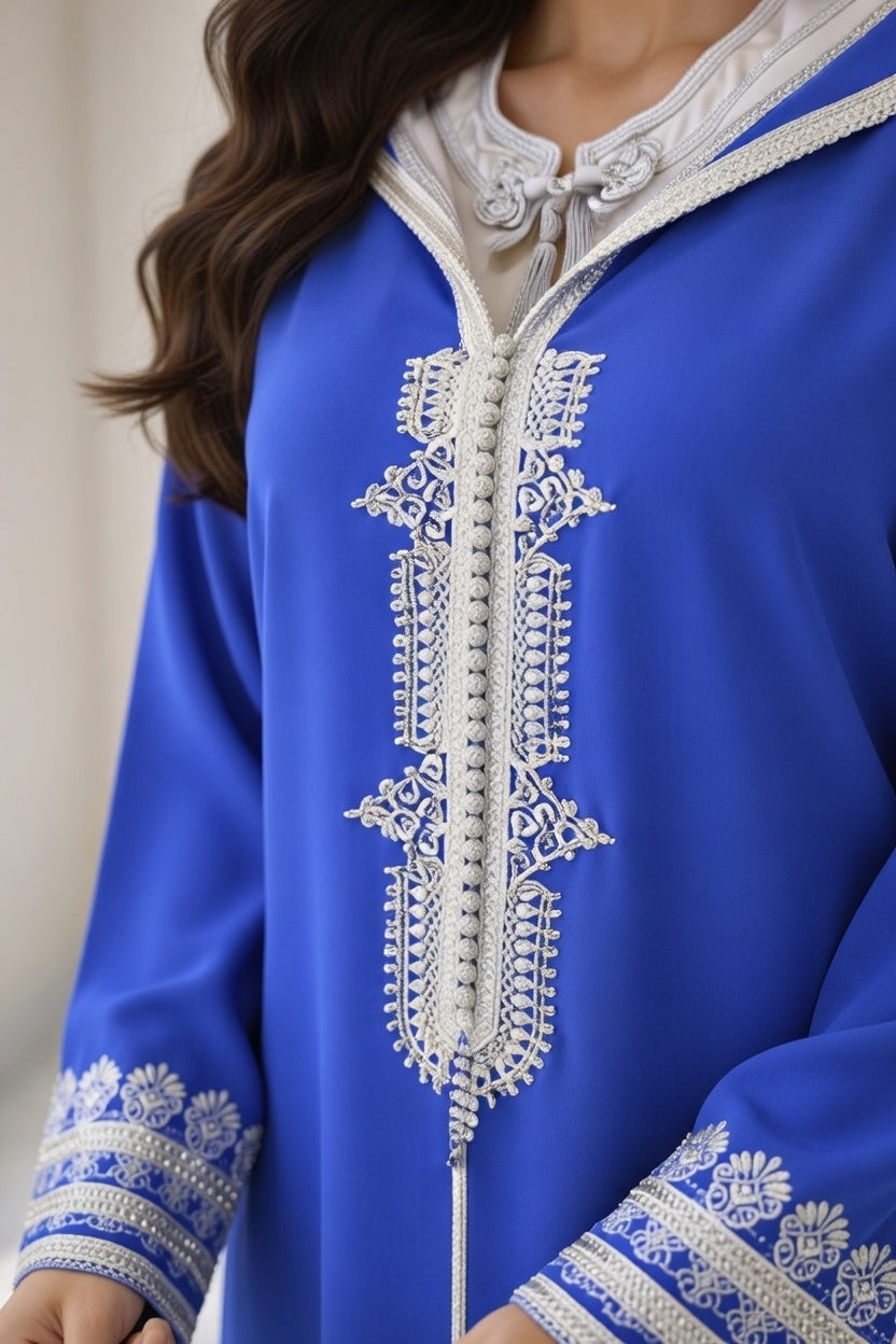 طقم الجلابة والقفطان "Jellaba 2 pieces" - أزرق