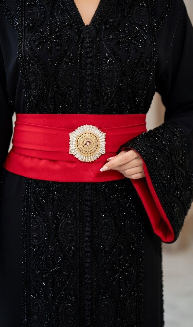 قفطان "ليالي الأندلس" - فخامة اليد التقليدية