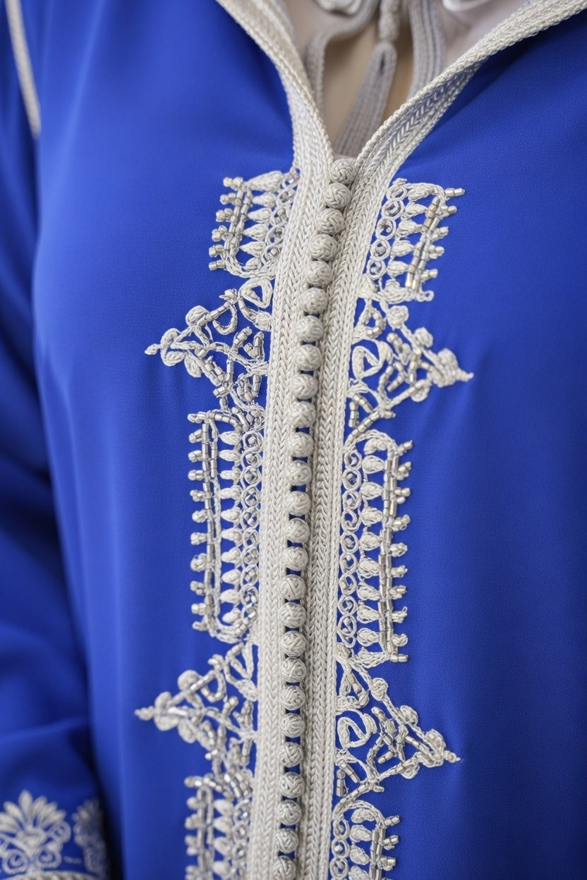 طقم الجلابة والقفطان "Jellaba 2 pieces" - أزرق