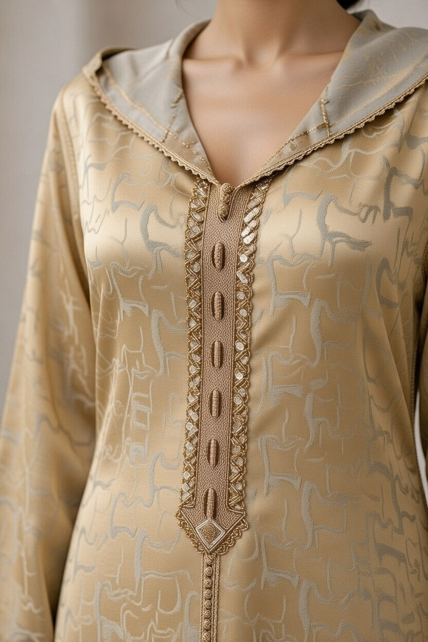 جلابة "الذهبي الراقي" - شياكة يومية بلمسة تقليدية