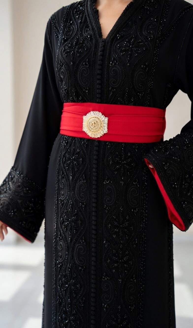 قفطان "ليالي الأندلس" - فخامة اليد التقليدية