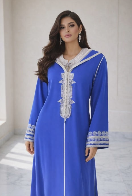 طقم الجلابة والقفطان "Jellaba 2 pieces" - أزرق